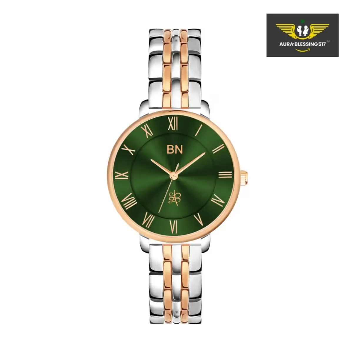 Green With Dual Tone Strap Watch (Female)