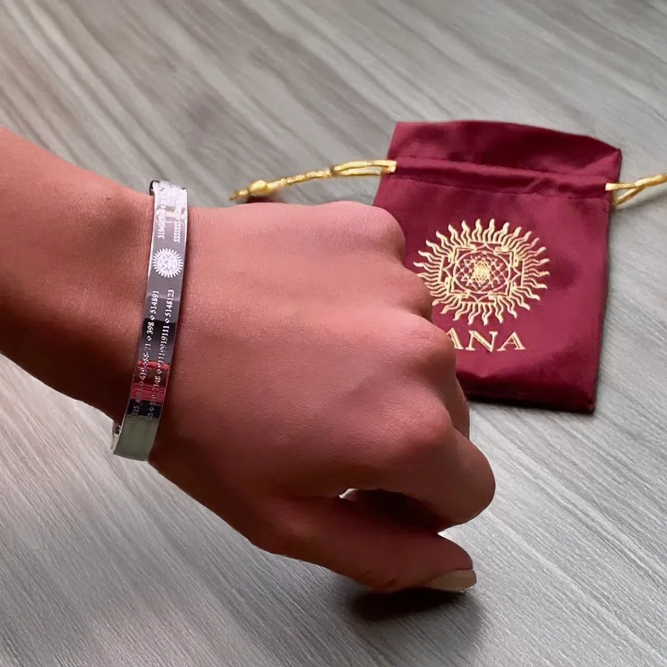 Life Activating Bracelet with Grabovoi Numbers and Sacred Geometry