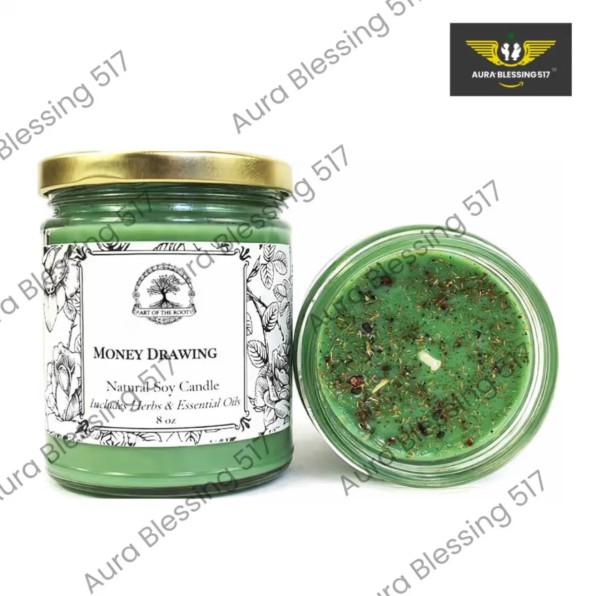 Money Drawing 9 oz Soy Spell Candle